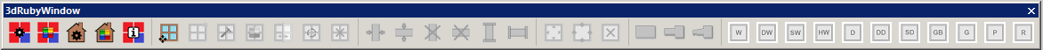 Sketchup Extension Horizontal Toolbar